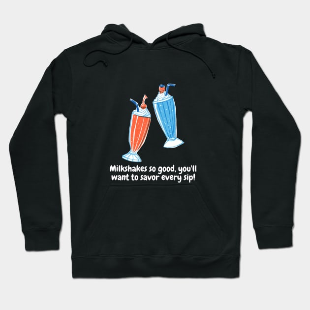 Milkshakes so good, you'll want to savor every sip! Hoodie by Nour